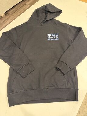 Peanuts Tokyo Golf Association Black Hoodie men’s medium